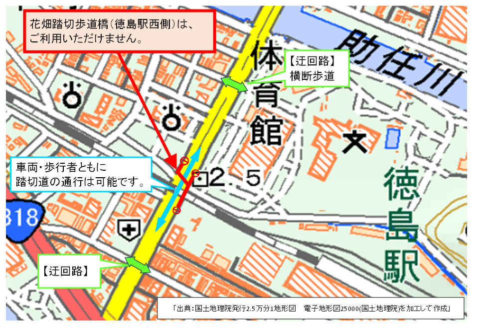 通行規制箇所平面図