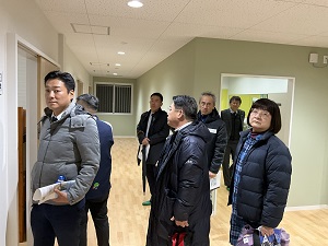 しらさぎセミナーハウス視察の様子