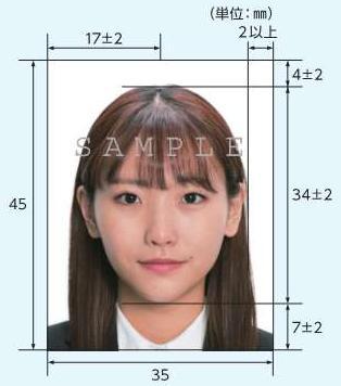 写真の寸法説明図