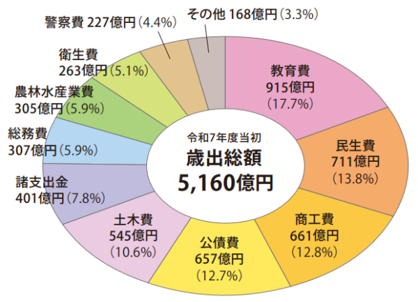 歳出総額 円グラフ