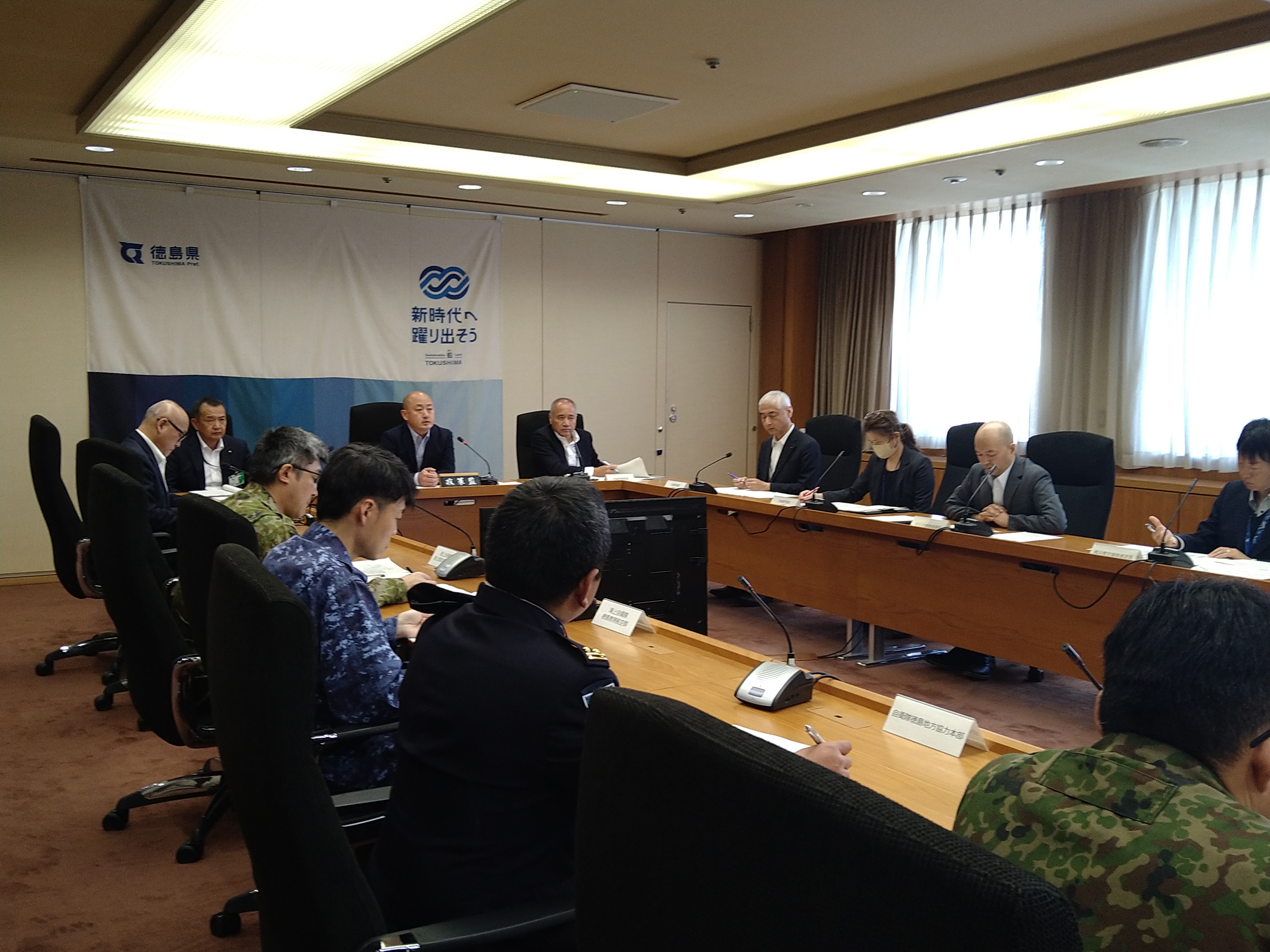 会議の様子。