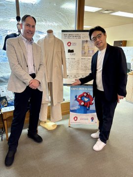 面会 「あわ歴史文化観光大使」モートン常慈氏、藤田純 (株)エアトラベル徳島 代表取締役会長兼社長の画像03