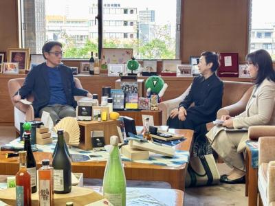 面会 高畑富士子（株）ときわ代表取締役社長、小崎みどり 同執行役員の画像02