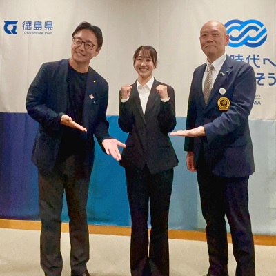 面会 徳島県スポーツ協会 森岡さくら選手 他（板飛び込み日本代表決定及びFISUワールドユニバーシティゲームズドイツ大会出場報告）の画像01