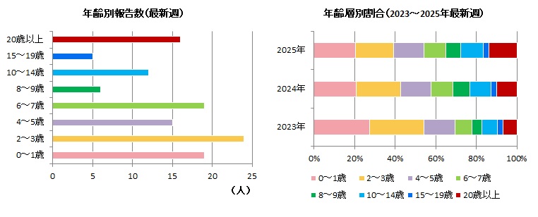 感染性胃腸炎年齢別23w