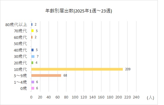年齢別届出数23w