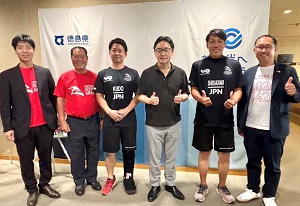 面会 白川知明 選手(World Obstacle UIPM 2025 OCR ワールドチャンピオンシップス出場)、工藤剛也 選手、松島清照 (一社)忌部文化研究所代表理事、松島光作 日本オブスタクルスポーツ協会 四国ブロック長 他の画像01