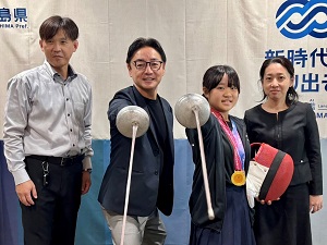 面会 徳島クラブ 五藤愛奈 選手(アジアン カデット フェンシング チャレンジ 2025 U14エペ団体戦 準優勝報告) 他の画像01