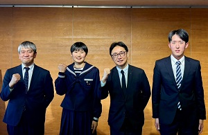 面会 阿南中学校女子バレーボール部 大西雪路 選手(全国中学生バレーボール選抜海外遠征日本代表「第10回ネーションズウインターカップ」出場報告) 他の画像01