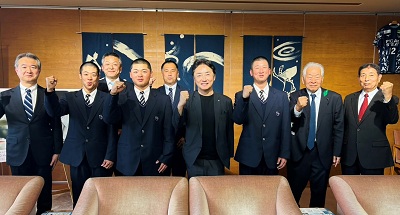 面会 阿南光高等学校 硬式野球部(第98回選抜高校野球大会出場報告)の画像01