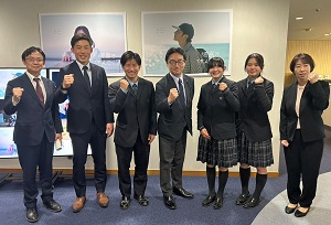 面会 城東高等学校 ラグビー部(第27回全国高等学校選抜ラグビーフットボール大会出場報告)、同女子バドミントン部(第54回全国高等学校選抜バドミントン大会出場報告)の画像01