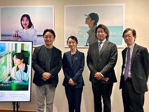 面会 西尾竜太 (株)ライズアップ代表取締役、平井悦子 はるひ建設(株)代表取締役、谷戸善彦 (一社)日本下水サーベイランス協会副会長の画像01