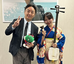 面会 津軽三味線奏者 堀金瑚白 氏の画像01