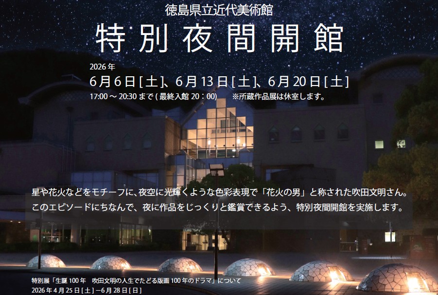 徳島県立近代美術館 特別夜間開館