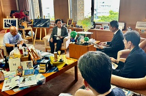 面会 三輪正稔 本州四国連絡高速道路(株)代表取締役社長 他の画像01