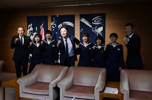 面会：三好市立三野中学校 女子駅伝部、徳島県立城ノ内中等教育学校 駅伝チーム1