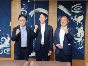 面会：株式会社大塚製薬工場陸上競技部 古賀友太選手の写真2