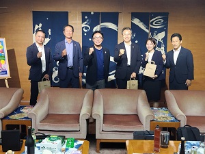 面会： (株)三菱地所設計 国府田道夫 代表取締役副社長執行役員他の写真