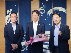 面会：株式会社大塚製薬工場陸上競技部 古賀友太 選手他の写真1