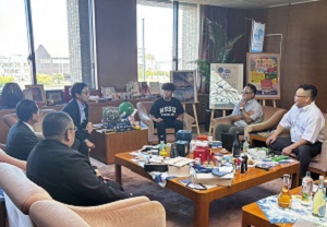 面会：日本体育大学レスリング部 森靖仁 選手他の写真1