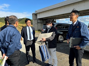 視察：徳島南部自動車道小松島南ICの写真