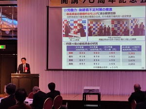 徳島大学医学部第二外科開講70周年記念会の写真