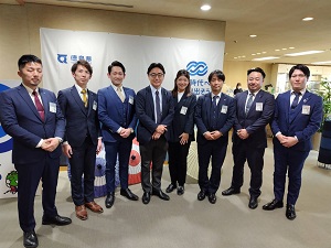 面会：今津博光 鳴門板野青年会議所理事長他の写真