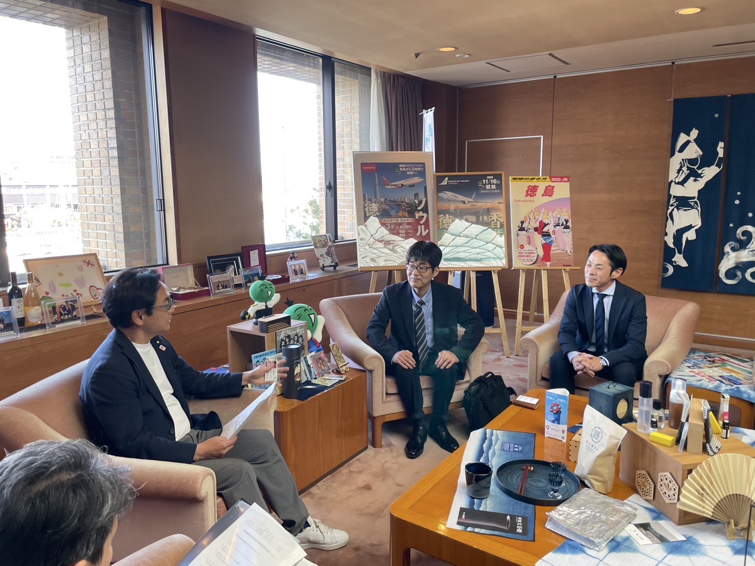 面会：杉田弘樹（一財）徳島県観光協会理事長 他の写真