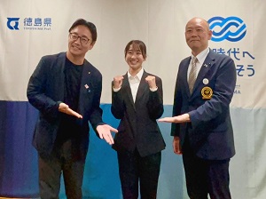 面会 徳島県スポーツ協会 森岡さくら選手 他（板飛び込み日本代表決定及びFISUワールドユニバーシティゲームズドイツ大会出場報告）の画像01