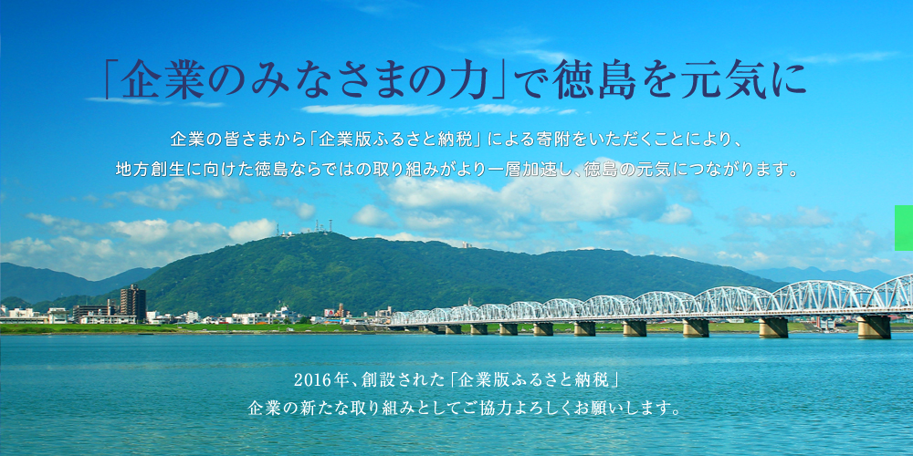 ふるさとOURとくしま応援サイト企業版